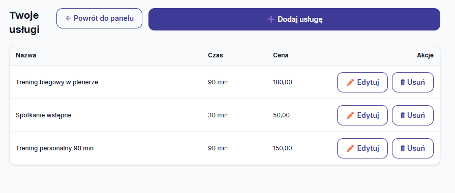 Spotuj - platforma rezerwacji treningów - screen 4